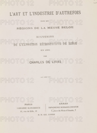 L'art et l'industrie d'autrefois dans les régions de la Meuse belge : souvenirs de l'exposition