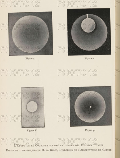 Four studies of the atmosphere surrounding the sun, L'Étude de la couronne solaire en dehors de