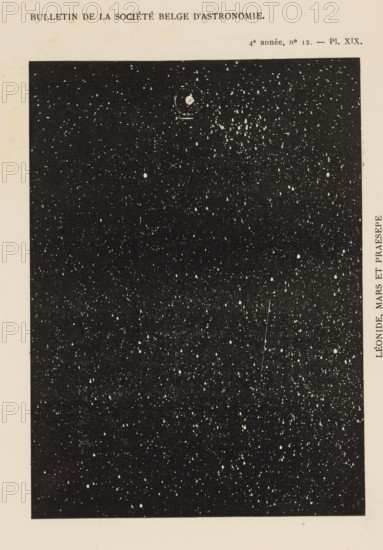 View of Leonides, Mars and Praesepe, Léonide, Mars et Praesepe, page, photomechanical print,