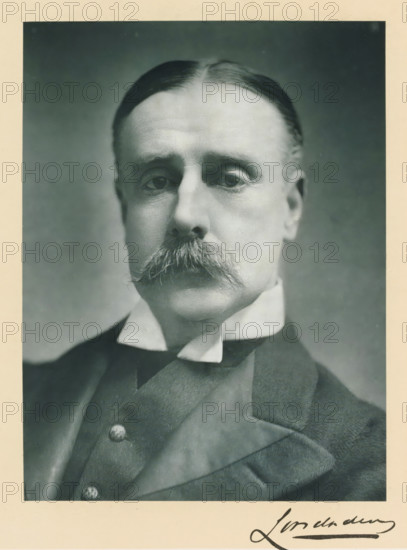 The most noble the marquis of Londonderry, KG, photograph, page, inscription: '55, Baker St,