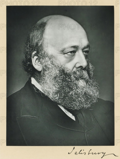 The most noble the marquis of Salisbury, KG, photograph, page, annotation, inscription: '17, Baker