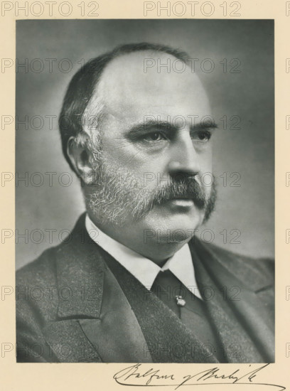 The right honorable lord Balfour of Burleigh KT, photograph, page, annotation, inscription: '36,