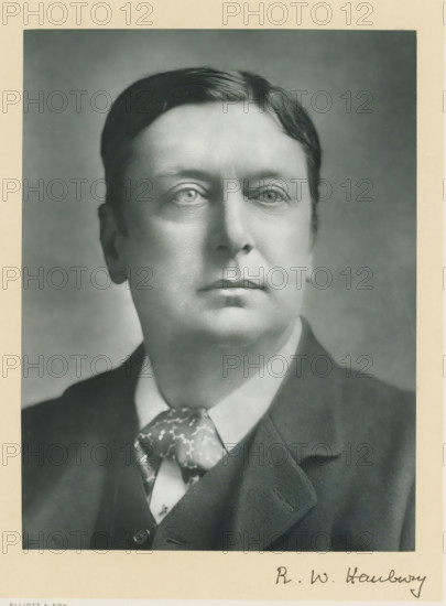 The right honorable Robert William Hanbury, photograph, page, annotation, inscription: '55, Baker