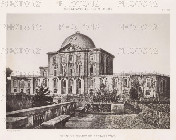 View of the Paris Observatory during its restoration, Observatoire de Meudon - premier projet de