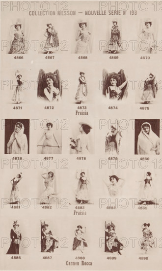 25 portraits of Fraisia and Carmen Rocca, Collection Nilsson - Nouvelle Série, page,