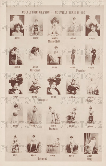 25 portraits of Marie-Hett, Mirecourt, Fournier, Duviquet, Valroy, Brémont and Blony, Collection