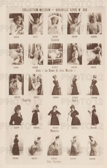 25 portraits of Cassive, Dalcy and Nuovina, Collection Nilsson - Nouvelle Série, page,