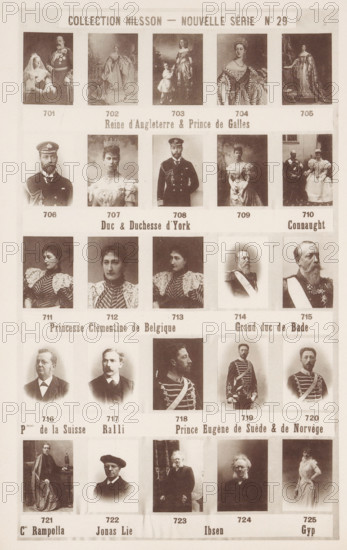 25 portraits of George V of England, reproductions of paintings of portraits of Queen Victoria of
