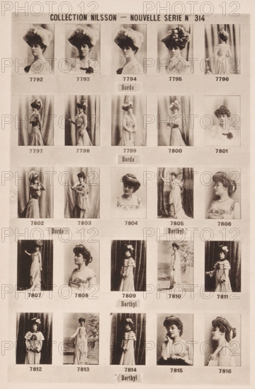 25 portraits of Bordo and Berthyl, Collection Nilsson - Nouvelle Série, page, photomechanical