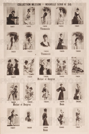 25 portraits of Thomassin, Melzer, Desprez and Renn, Collection Nilsson - Nouvelle Série, page,