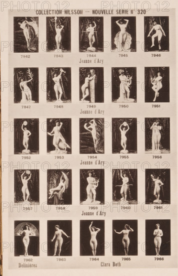 25 portraits of Jeanne d'Ary, Delinières and Clara Beth, Collection Nilsson - Nouvelle Série, page,