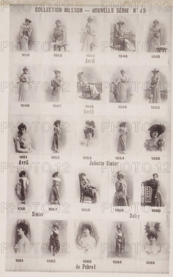 25 portraits of Avril, Juliette Simier and Dalcy de Pébrel, Collection Nilsson - Nouvelle Série,