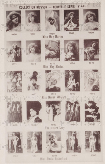 25 portraits of Miss May Marton, Norma Whalley, the Levy sisters and Birdie Sutherland, Collection