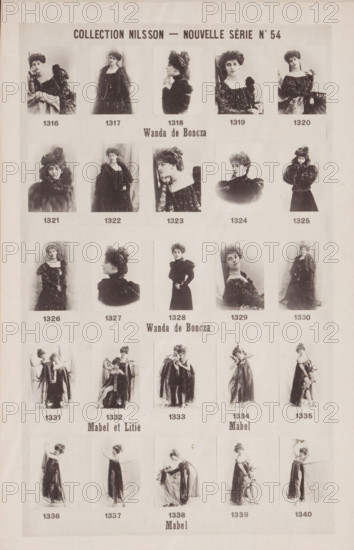 25 portraits of Wanda de Boncza and Mabel, Collection Nilsson - Nouvelle Série, page,