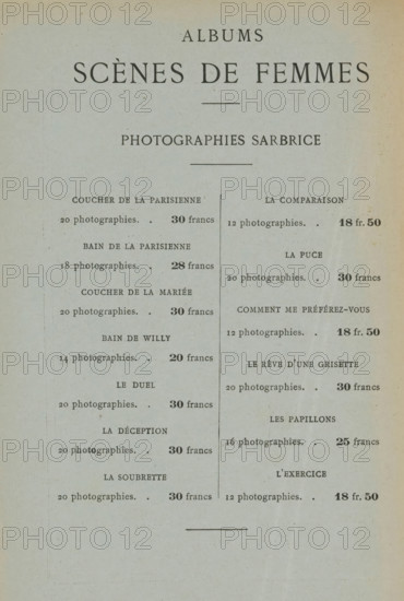25 portraits of Elsa Mendès, Degaby and Dulac, Collection Nilsson - Nouvelle Série, page,