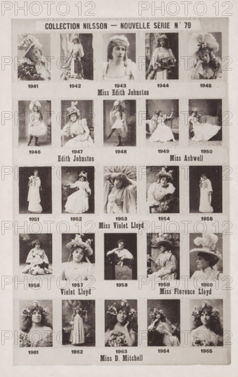 25 portraits of Edith Johnston, Ashwell, Violet Lloyd, Florence Lloyd and D. Mitchell, Collection