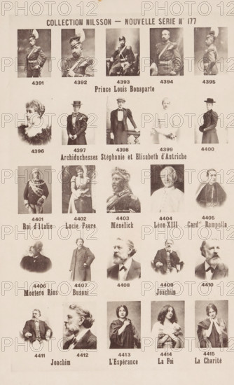 25 portraits of Prince Louis Bonaparte, Archduchesses Stefanie and Elisabeth of Austria, King
