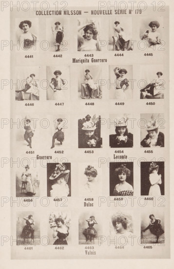 25 portraits of Mariquita Guerrero, Lecomte, Dulac and Valois, Collection Nilsson - Nouvelle Série,