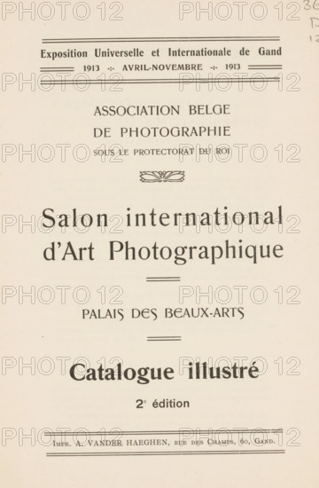 Salon international d'art photographique : Palais des beaux-arts : catalog illustré, book, date: