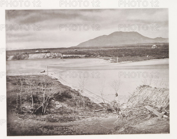 View of Lake Taupo, page, photomechanical print, photographer: Daniel Louis Mundy, New Zealand,