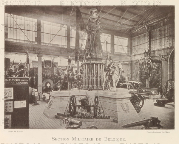Exhibition of Belgian weapons during the World Exhibition in Antwerp, Section Militaire de