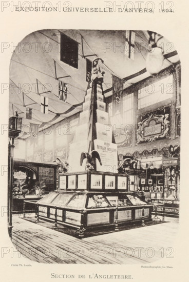 Exhibition of British objects during the World Exhibition in Antwerp, Section de l'Angleterre,