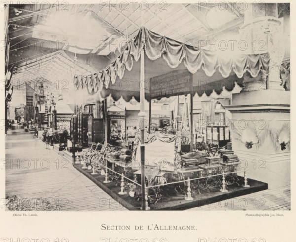 Exhibition of German objects during the world exhibition in Antwerp, Section de l'Allemagne, page,
