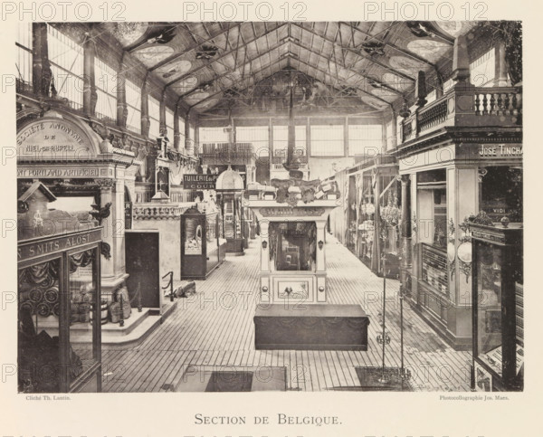 Section de Belgique, Expositie van Belgische beelden tijdens de wereldtentoonstelling te Antwerpen,