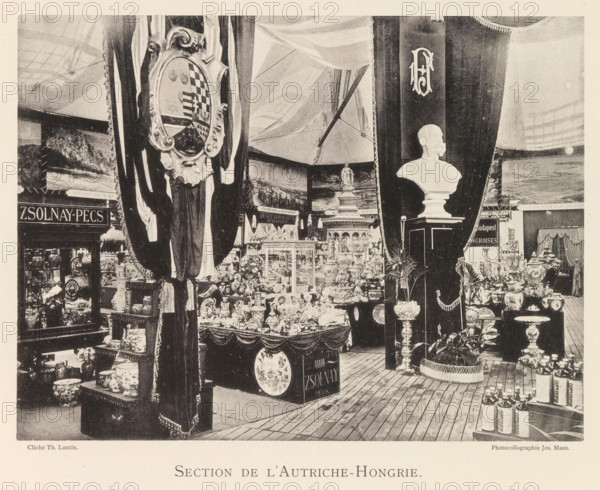 Exhibition of Austro-Hungarian ceramics during the world exhibition in Antwerp, Section de