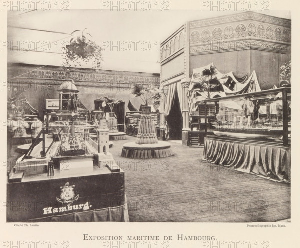 Exhibition of maritime objects from Hamburg during the World Exhibition in Antwerp, Exposition