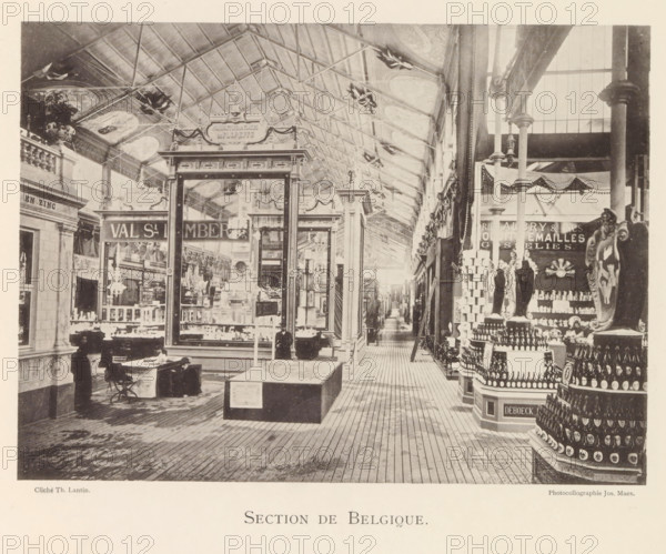 Section de Belgique, Expositie van Belgische beelden tijdens de wereldtentoonstelling te Antwerpen,