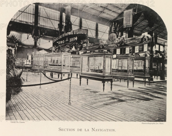 Exhibition of ship models during the World Exhibition in Antwerp, Section de la Navigation, page,