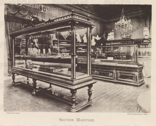 Exhibition of ship models during the World Exhibition in Antwerp, Section Maritime, page,