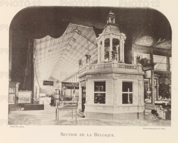 Exhibition of Belgian objects during the World Exhibition in Antwerp, Section de Belgique, page,