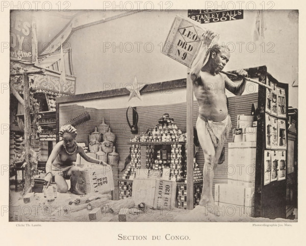 Sculptures in the Congolese part of the world exhibition in Antwerp, Section du Congo, page,