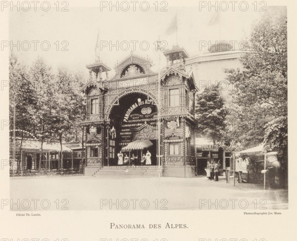 Exterior of the Panorama des Alpes at the world exhibition in Antwerp, Panorama des Alpes, page,