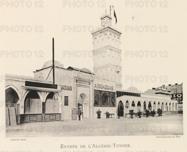 Entrée de l'Algérie-Tunisie, Exterior of the pavilion of Algeria and Tunisia at the world