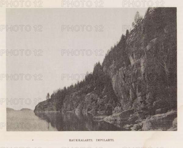 Rocks by a water, Haukkalahti. impilahti, page, photomechanical print, photographer: Impi Backman,