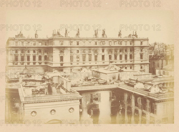 Conseil d'etat & legion d'honneur, View of a destroyed building of the Council of State,