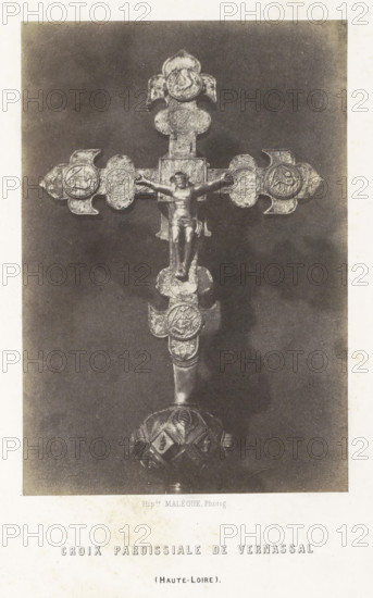 Parochial cross from Vernassal, Croix paroissiale de Vernassal, photograph, page, number: 'PL. 6.',