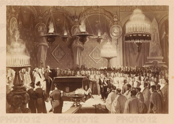 Funeral Oration of HM Leopold I - in the Chapel of the Ardennes, Photographic reproduction of a