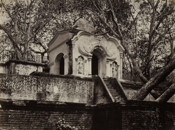 Second Flight of Steps Leading to the Sacred Bo Tree., Steps leading to the sacred bodhi tree in