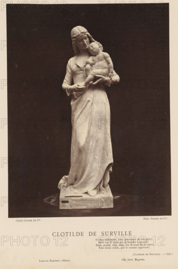 Sculpture by Jean Gautherin, depicting Clotilde de Surville, Clotilde de Surville, page,