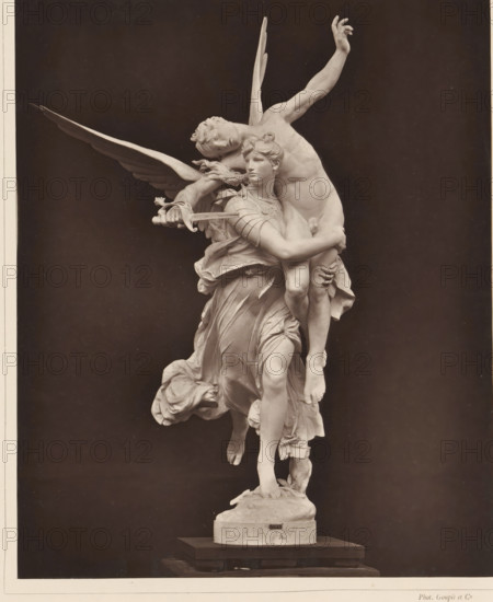 Sculpture Gloria Victis by Marius Jean Antonin Mercié, Gloria Victis!, page, photomechanical print,