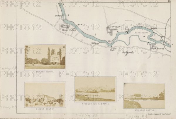 View of Windsor across the Thames, Windsor from the Brocas, photograph, page, photographer: Henry W