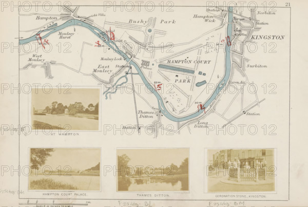 View of the Thames at Hampton, At Hampton, photograph, page, photographer: Henry W. Taunt, Hampton