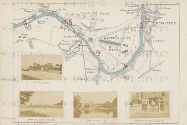 Thames Ditton, View of Thames Ditton, photograph, page, photographer: Henry W. Taunt, 1871, Surrey,