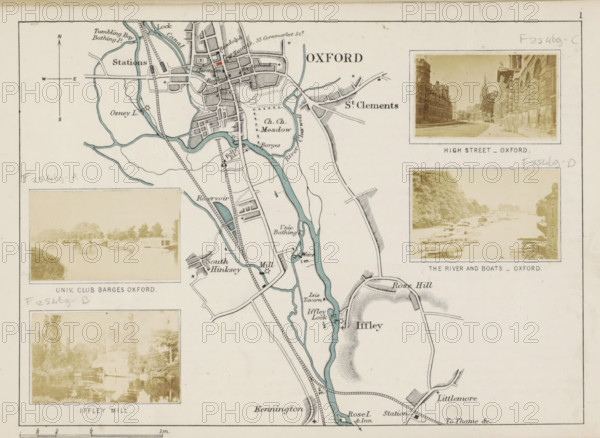View of High Street in Oxford, High Street, Oxford, photograph, page, photographer: Henry W. Taunt,