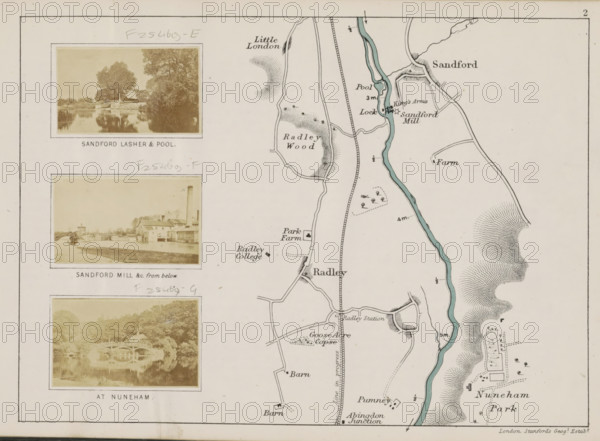 View of a watermill at Sandford-on-Thames, Sandford mill, photograph, page, photographer: Henry W.