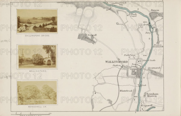 Wallingford, View of a bridge and a church in Wallingford, photograph, page, photographer: Henry W.